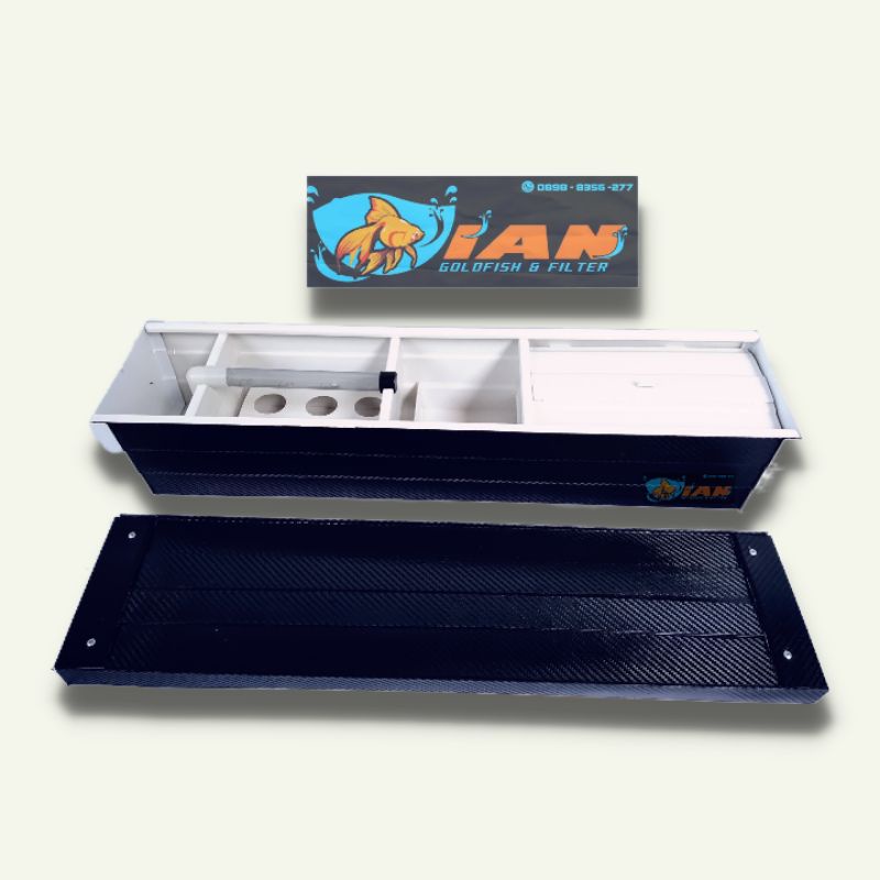 CUSTOM TALANG FILTER AQUARIUM KOLAM HARGA PROMO/ TOP FILTER TALANG 60 CM UV DENGAN TUTUP ATAS MOTIF 