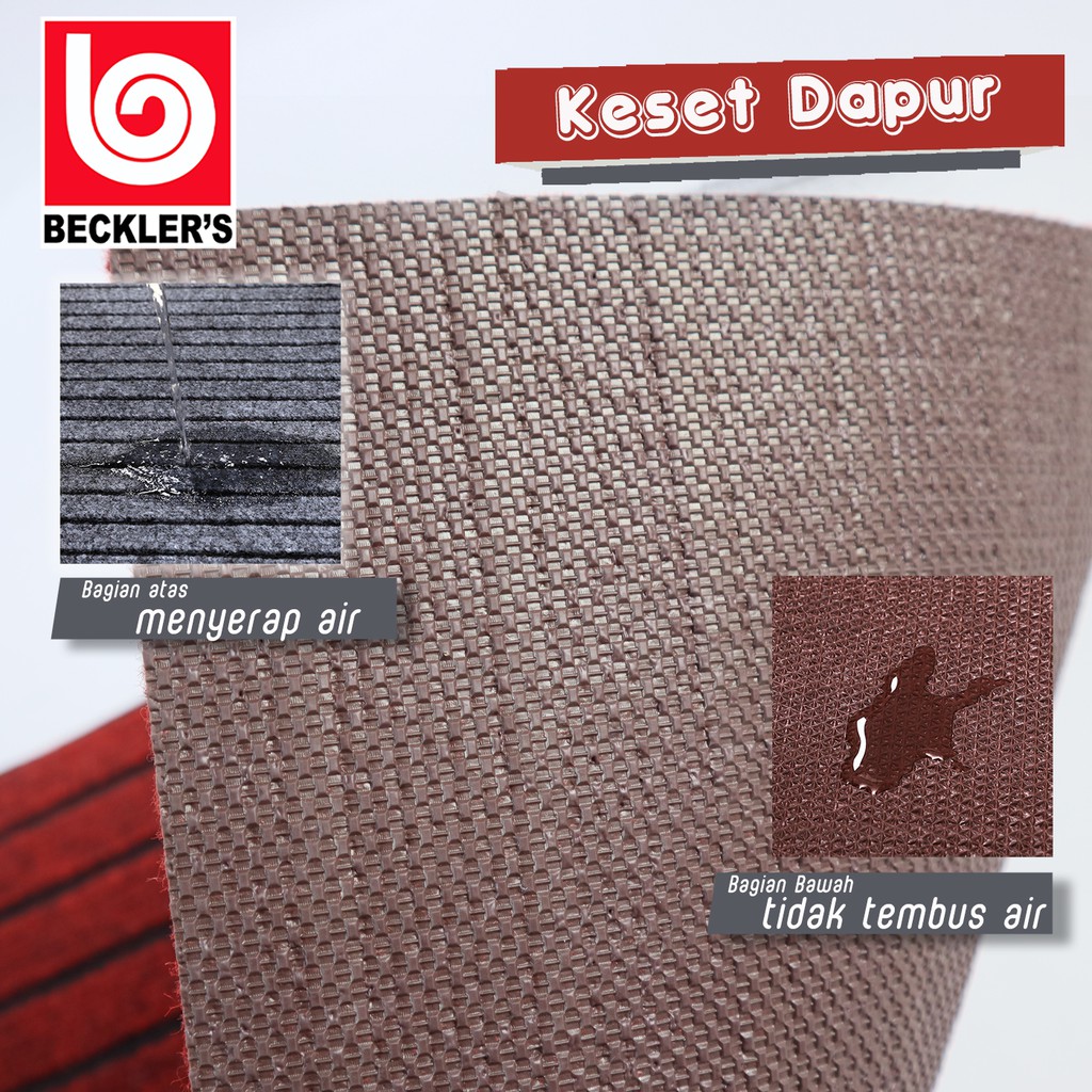 KESET DAPUR 2IN1 PREMIUM / KITCHEN MAT BAHAN KARET PVC ANTISLIP RUBBER