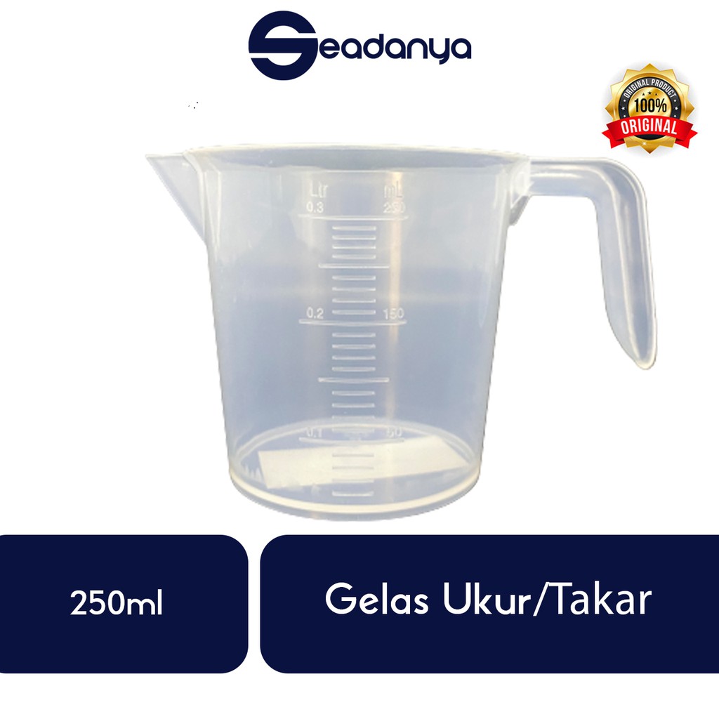 Jual Gelas Ukurgelas Takar 250ml Mini Cup Plastik Takaran Sendok Plastic Measuring Glasses 8373