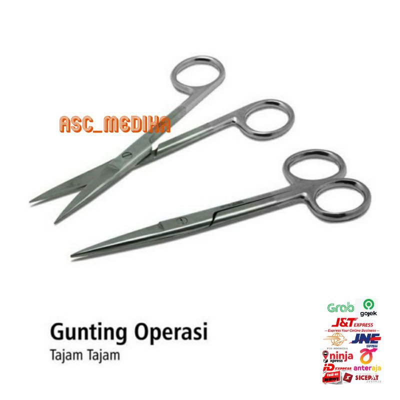 

Gunting Lurus Tajam - Tajam 14cm Stainless steel