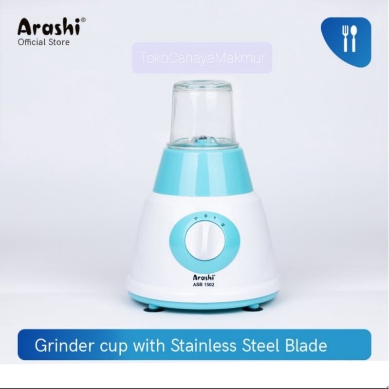 Arashi Stand Blender ASB 1502 1.5L - Pelumat, Jar Kaca, 3 Mode Speed