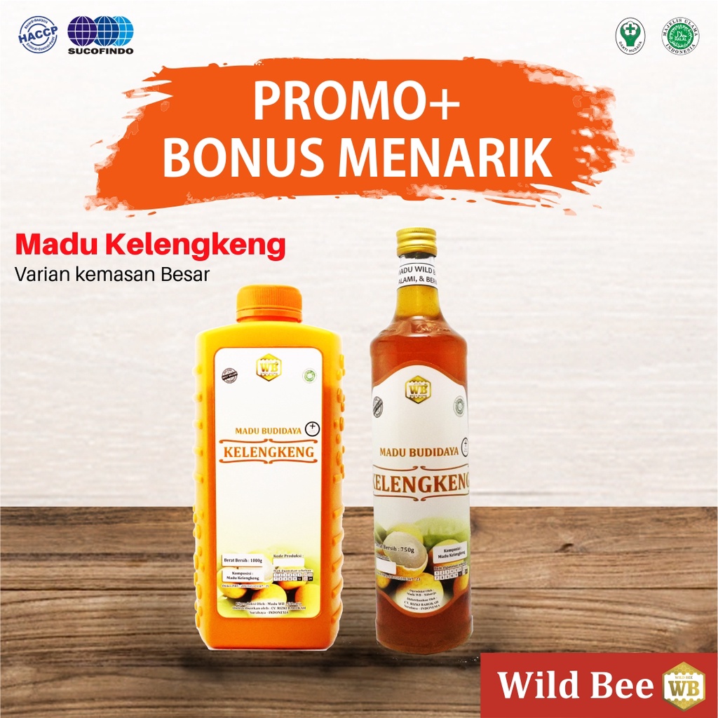 

Madu Kelengkeng - Lebah Apis Melifera - Garansi Murni & Asli 100 - Wild Bee - Kemasan besar