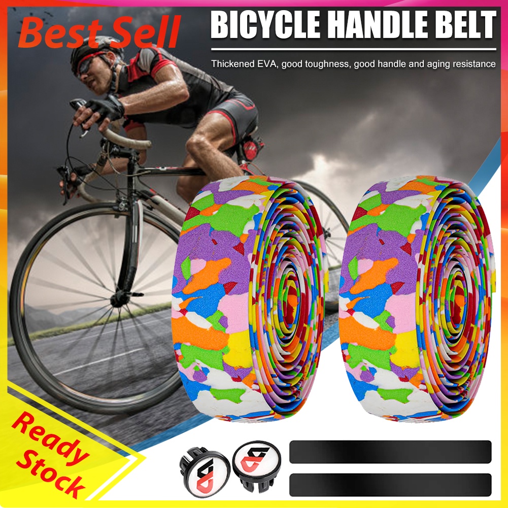 Road Bike Warning Alarm Bell Ring EVA MTB Bicycle Handlebar Tape Cover