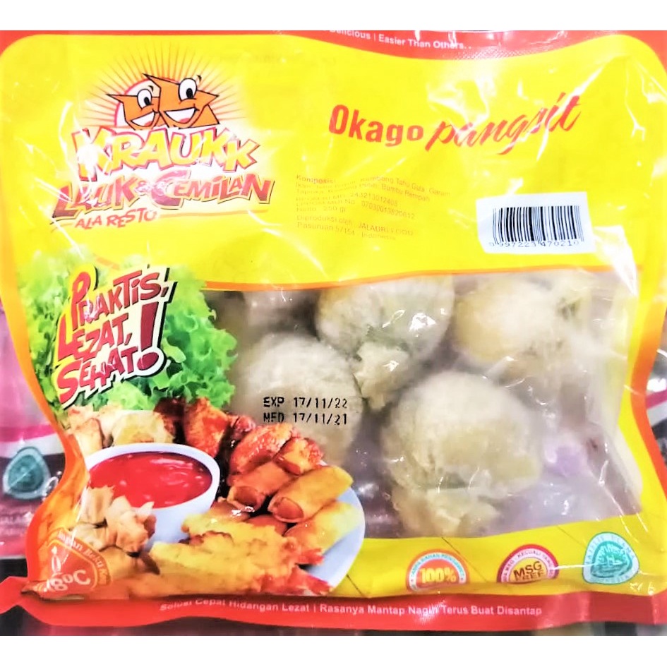 

Kraukk Okago Pangsit 250gr