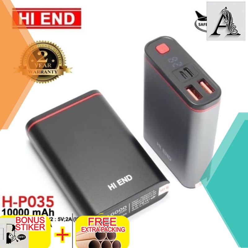 

Promo Power bank HE ORIGINAL PB 10000mAh POWERBANK SMART QUICK CHARGE H-P035