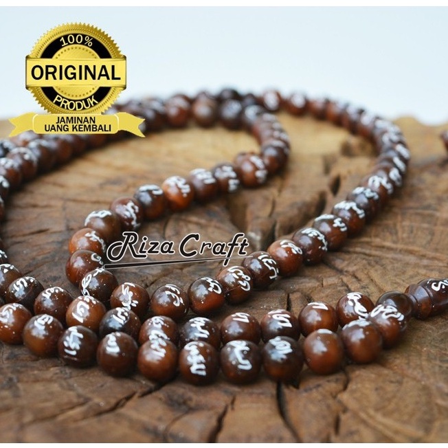 Tasbih Muslim Kayu Kokka Kaukah Asli Turki Arab 99 Butir Asmaul Husna