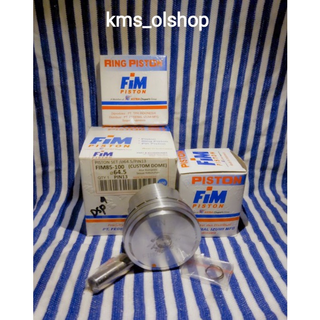 Piston Kit Fim 85 size 64.5/100 Pin 13 (Custom Dome)