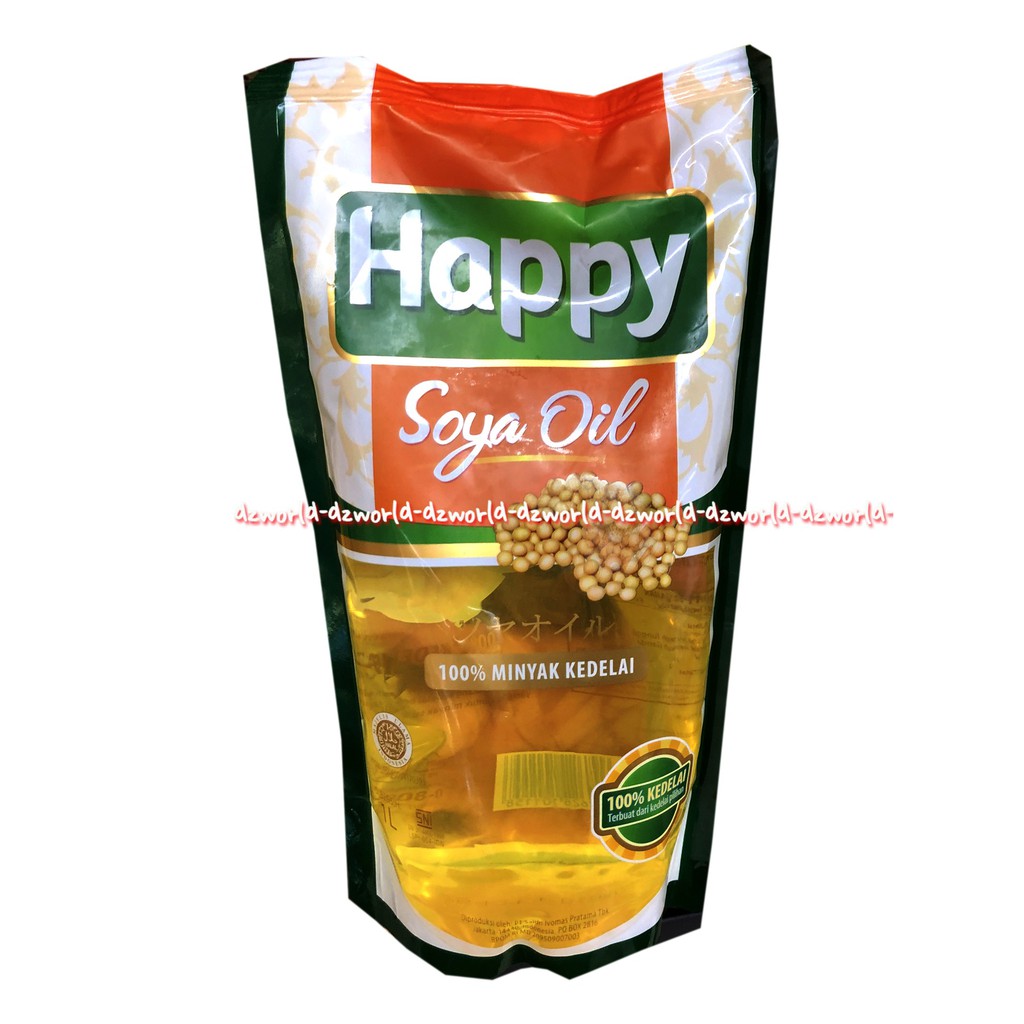 Happy Soya Oil Minyak Kedelai Minyak Goreng Soya Refill 1L Pouch HappySoya Hepi Soya Hapy Soya Isi Ulang Soyb Hepi Soybean Oil