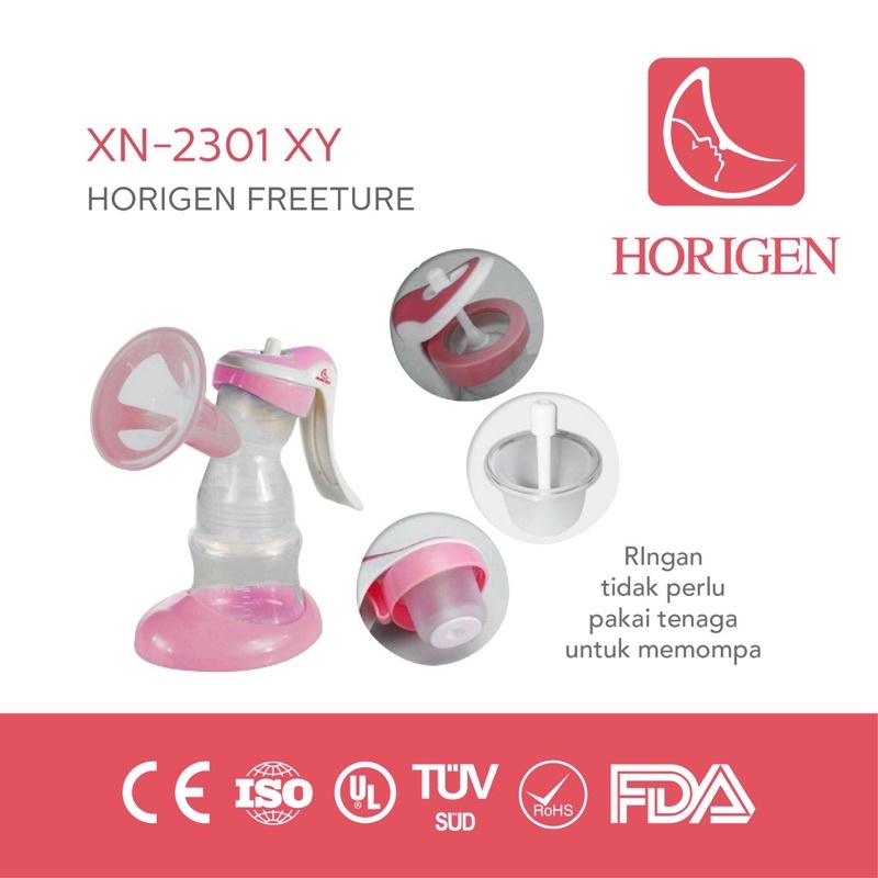 Horigen Freeture Manual Breast Pump - Pompa asi manual