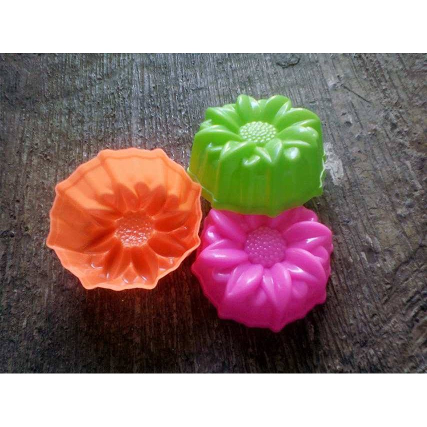 NEW  Cetakan kue putu ayu roti kukus puding bunga matahari teratai 12 pcs