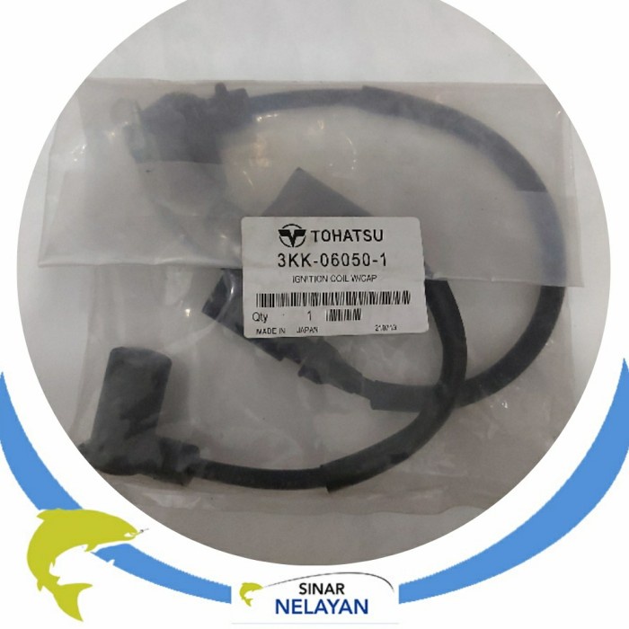 Ignition coil w/cap mesin tempel Tohatsu 25pk. Asli