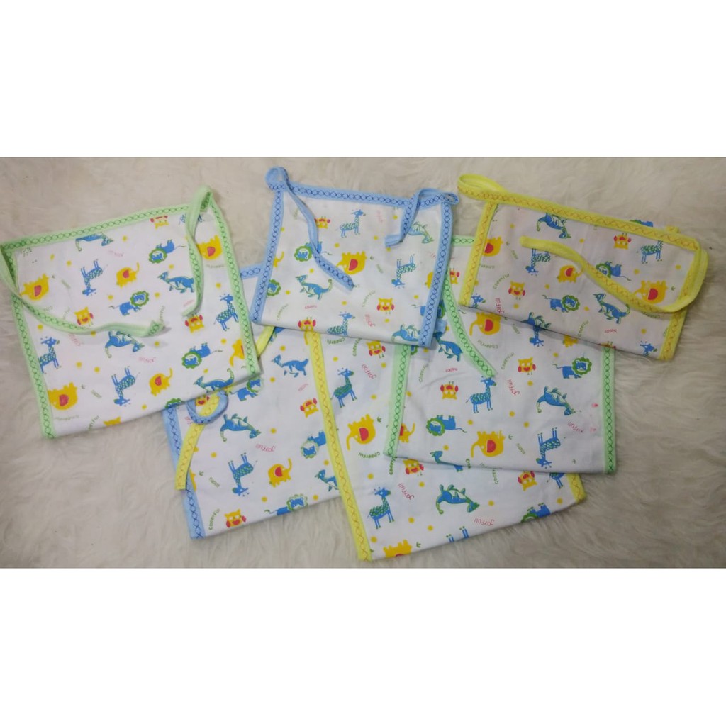 6 pcs Popok Kain Bayi Tali Ikat Murah motif Animal harga Grosir