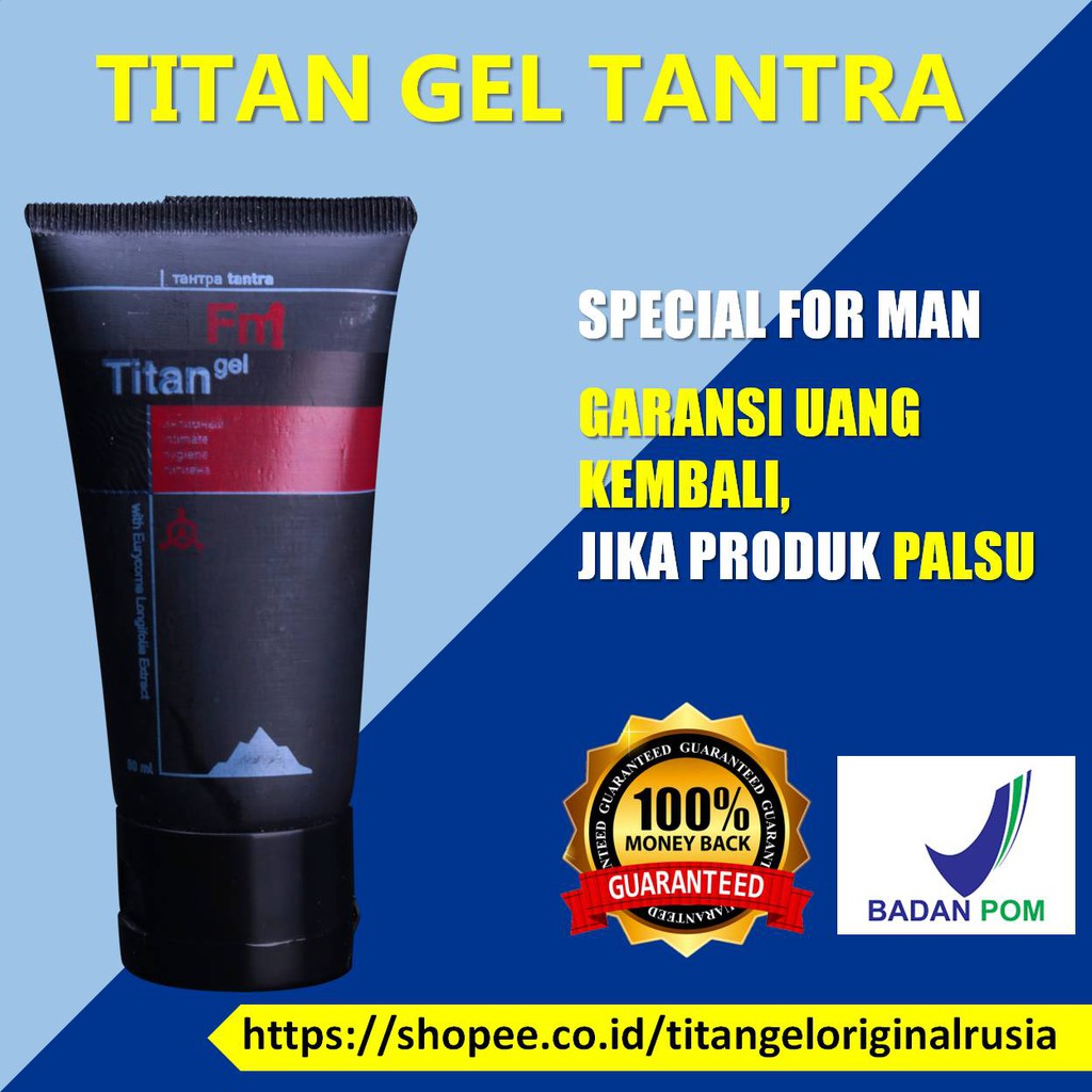 Titan Gel Pembesar Penis Pria obat kuat sex pria obat kuat pria Titan Gel Original Permanen Oles