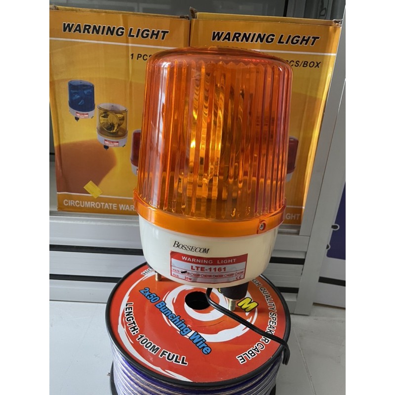 WARNING LIGHT 12v  dan 220volt warna biru kuning merah BOSSECOM