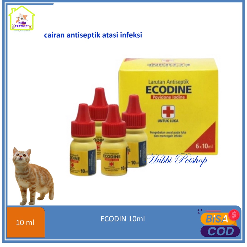 Ecodine Obat Luka Kucing Anjing Kelinci 10ml