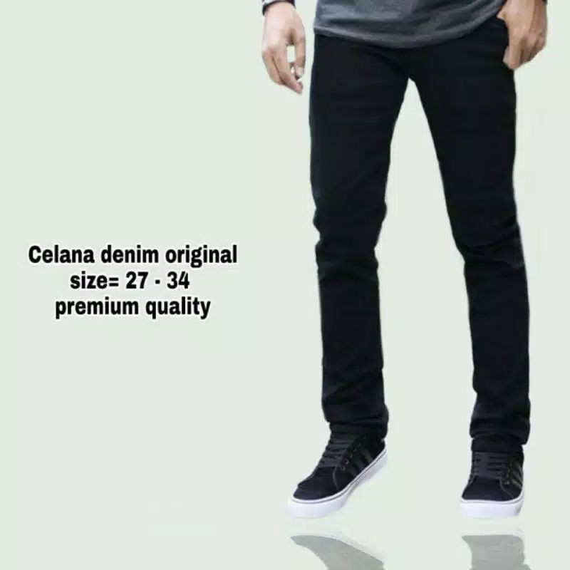 COD Celana Denim Pria Skiny SlimFit Harga Promo