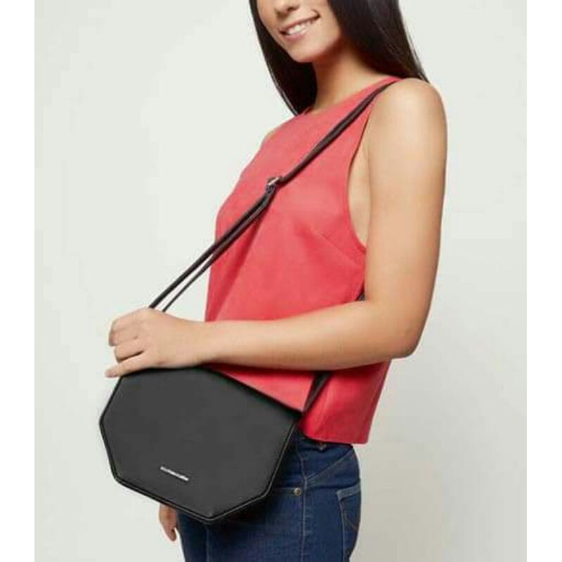 TAS OLIVYA--T6438B5--SOPHIE MARTIN PARIS/TAS SELEMPANG PROMO WARNA HITAM
