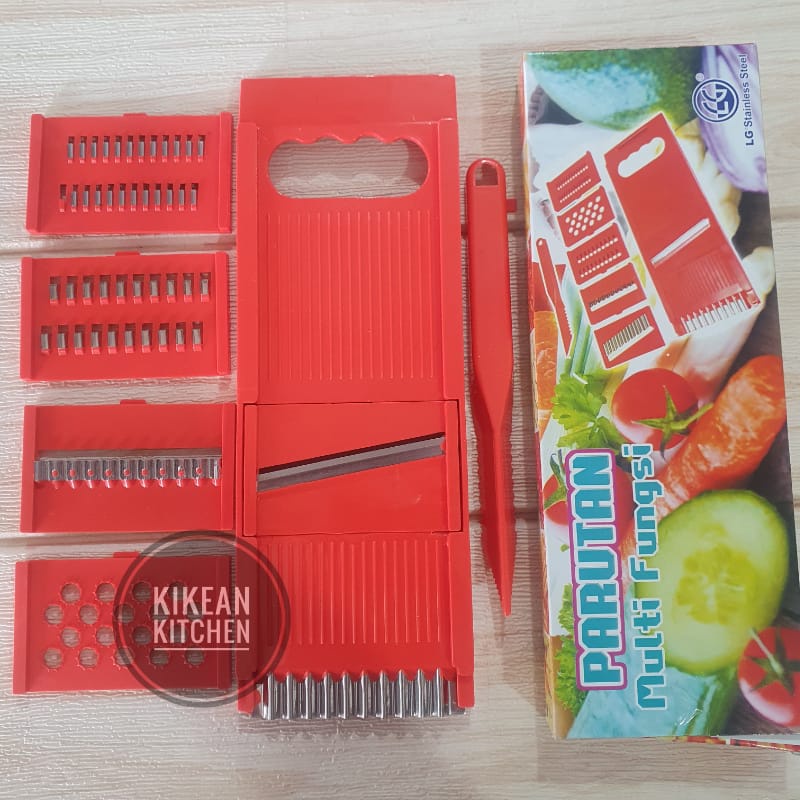 Parutan Merah Multifungsi LG Stainless Steel 8 IN 1