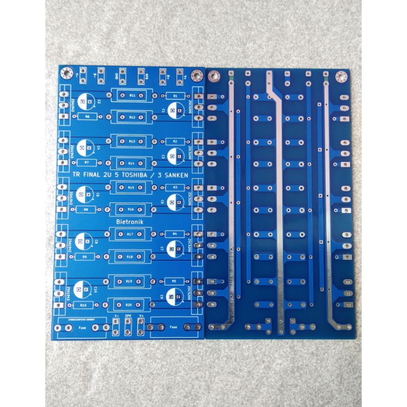 Jual PCB TR FINAL TOSHIBA 5 SET DAN SANKEN 3 SET 2U DOUBLE LAYER ...