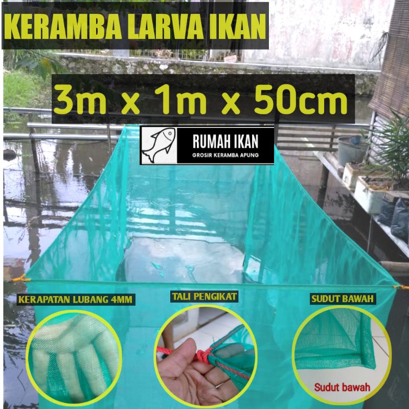 Jual Ri Hapa Jaring Keramba Ikan Ukuran M X M X Cm Jaring Kasa