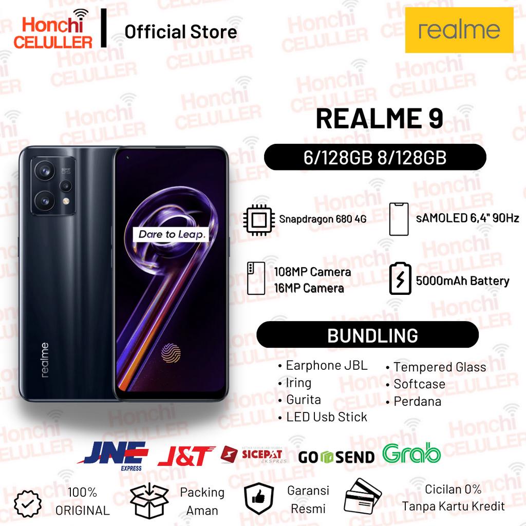 REALME 9 4G 8/128 GB 6/128 GB GARANSI RESMI REALME INDONESIA