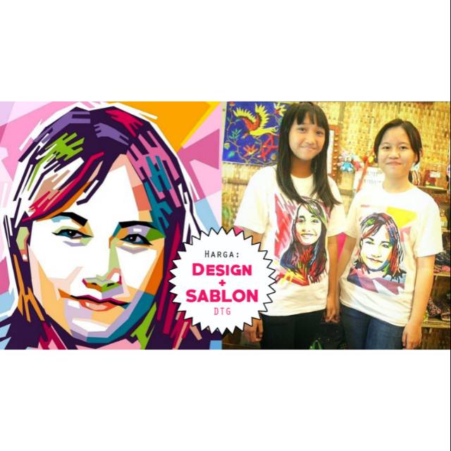 

Kado/Sauvenir/Cinderamata/Kenang-kenangan Design Kaos ilustrasi, Pop Art, WPAP Exclusive,