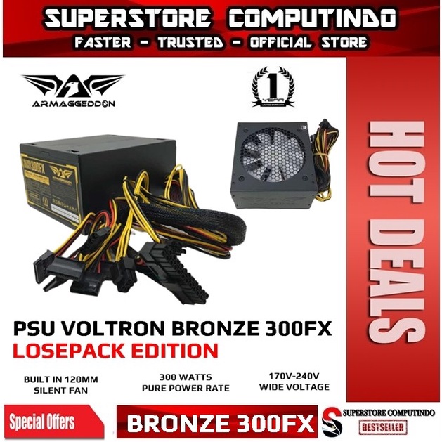 Power Supply Armaggeddon Voltron Bronze 300FX Losepack Edition