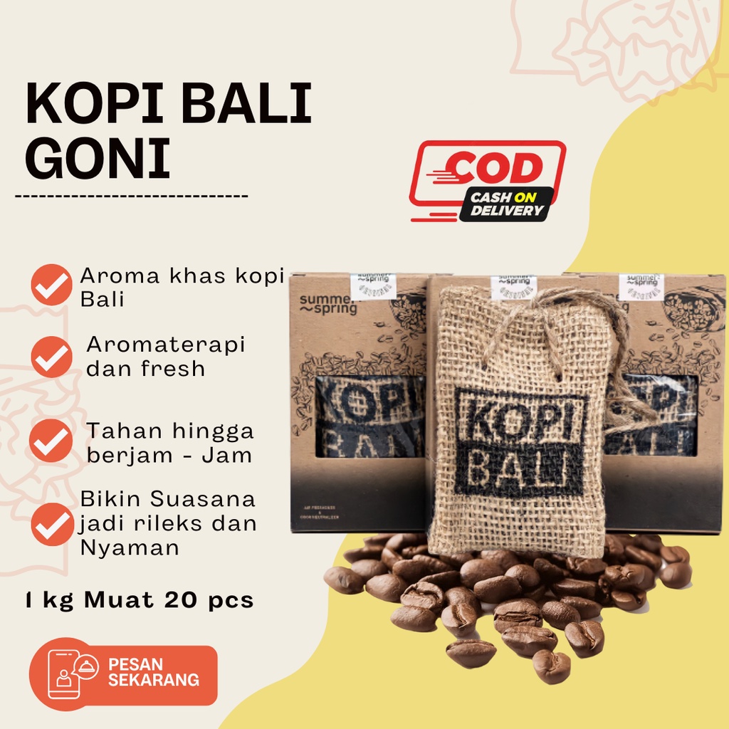 Pewangi Pengharum Kopi Bali Parfume Parfum Untuk Mobil Lemari Pakaian Kamar Tidur Tahan Lama Dan Wan