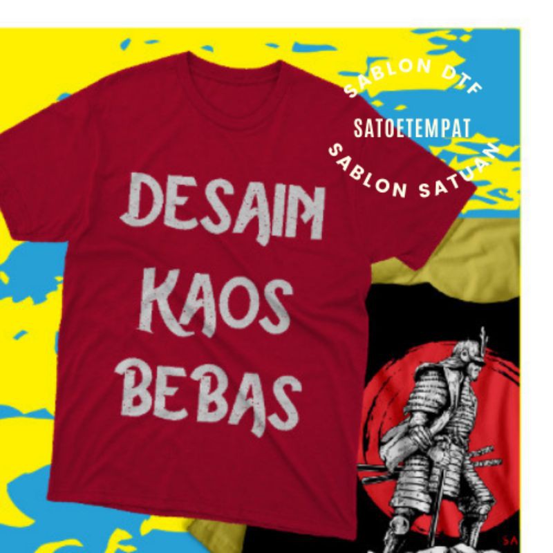 sablon DTF desain suka-suka SIAP PRESS jasa sablon satuan digital Plastisol GILDANMADIUN SATOETEMPAT