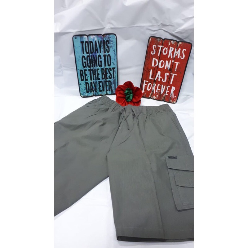 Malibu MB032 - Celana Pendek Pria - abu abu