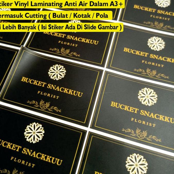 

【[Terlaris Today]】 Cetak Stiker Custom Vinyl Transparan plus Laminasi Glossy / Dof per 1 lembar A3, stiker sticker label produk Hampers box dll Stok terbaru/5.5 HARGA GROSIR/Terbaru dan terlaris/BRANDS FESTIVAL/BIG SALE