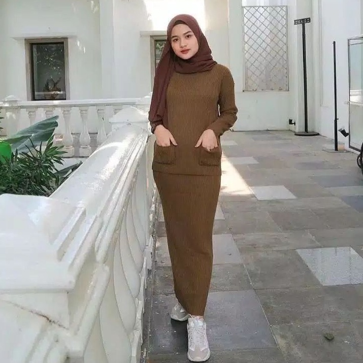 CS039 Rok Rajut Wanita Knitted