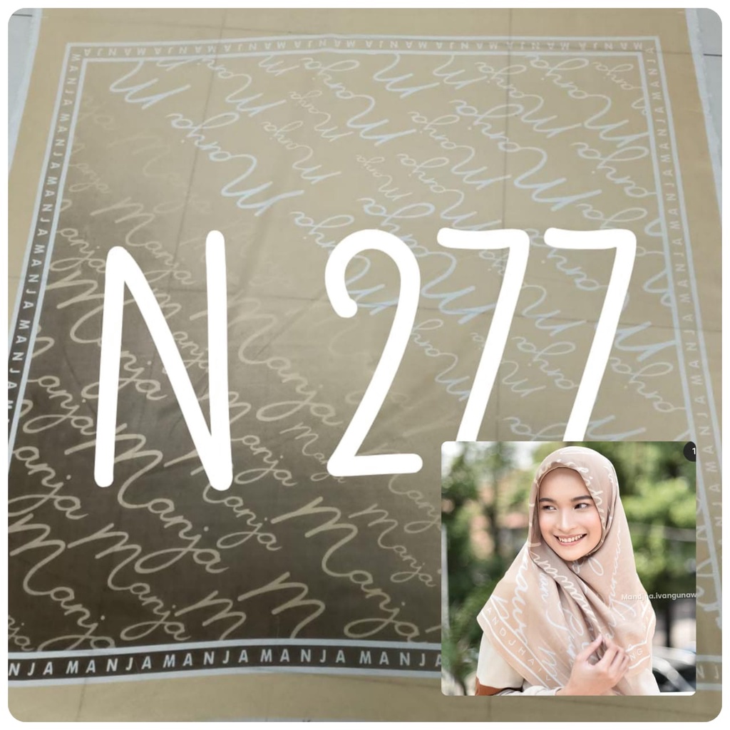 [SALE] Hijab Voal Motif Art Premium Square Lasercut Kerudung Segi empat Motif Jilbab Grosir Murah-N 277