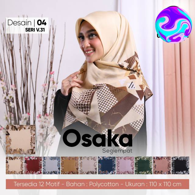 KERUDUNG SEGIEMPAT MOTIF CANTIK DAN SIMPEL