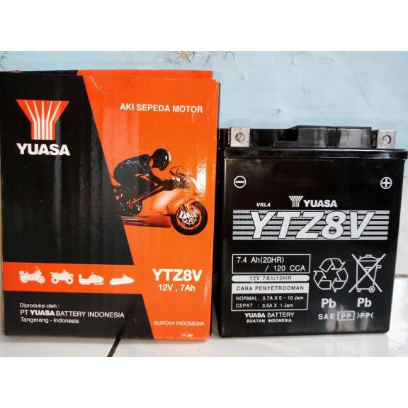 Aki motor Yamaha XMAX YTZ8V / GTZ8V YUASA AKI KERING