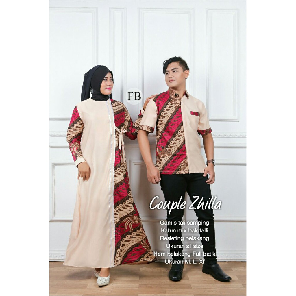 GROSIR BATIK GAMIS COUPLE ZHILLA