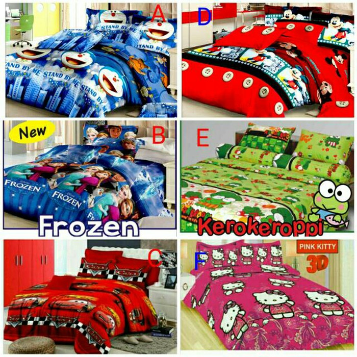 BEDCOVER SPREI FATA kartun minimalis