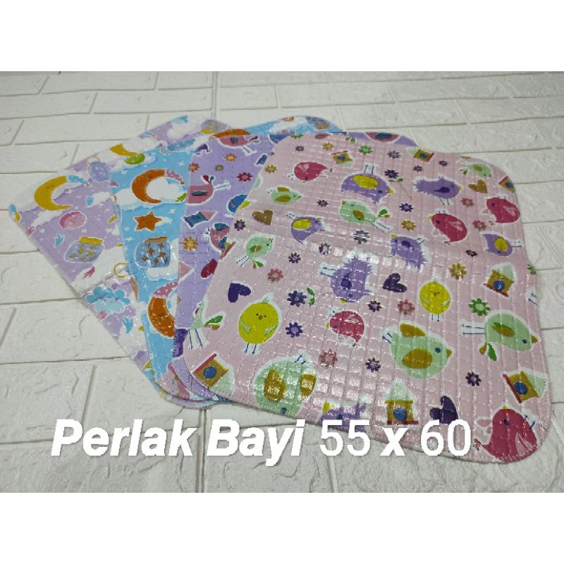 Alas Ompol Bayi Perlak Karet Waterproof Anti Tembus Air 70 x 70 Dan 55 x 60