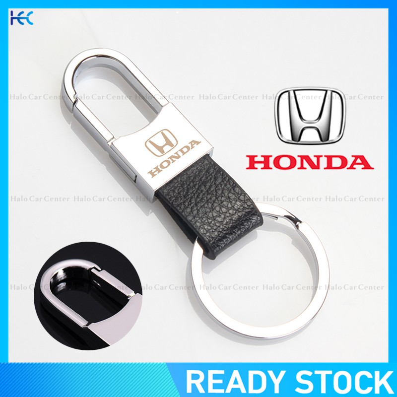 【Ready Stock】 Leather Strap Keyring Motorcycle Keychain Car keychain for Honda