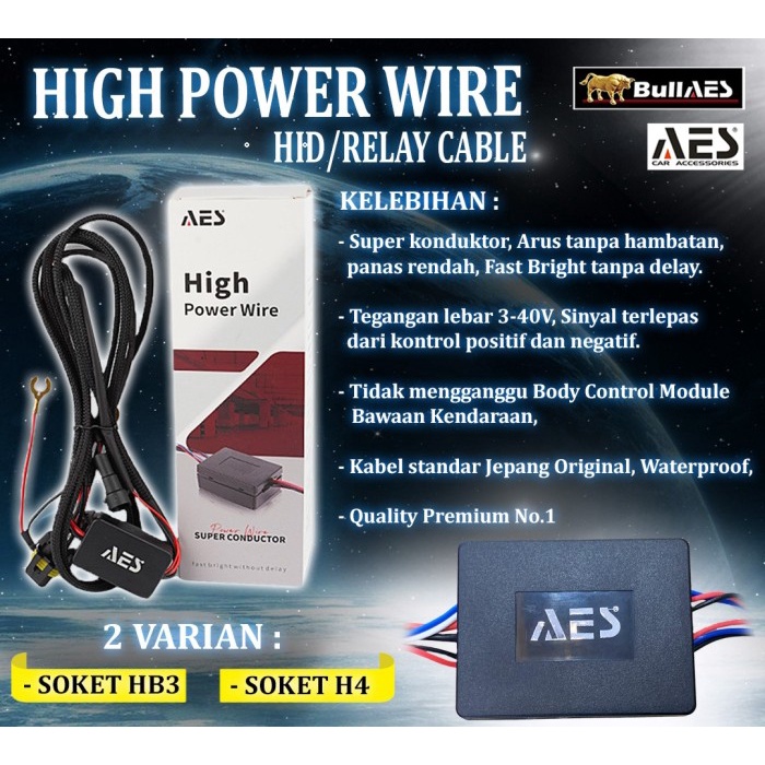 Kabel Relay Set High Power Premium Quality Ori AES