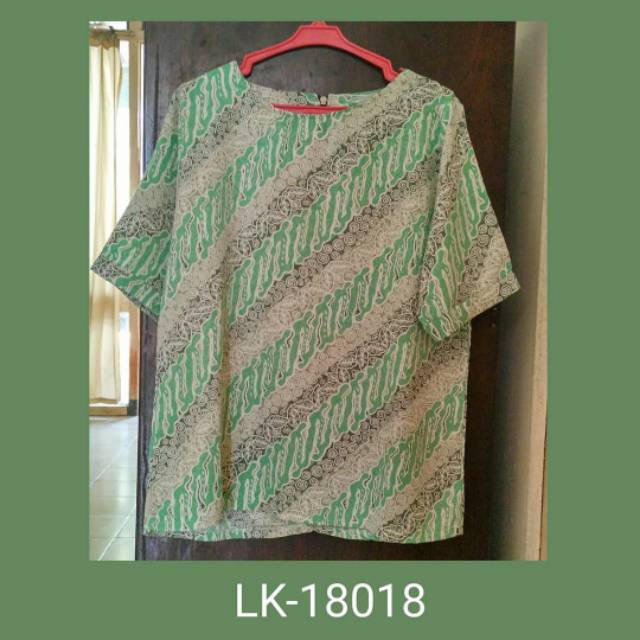 Blouse batik parang hijau