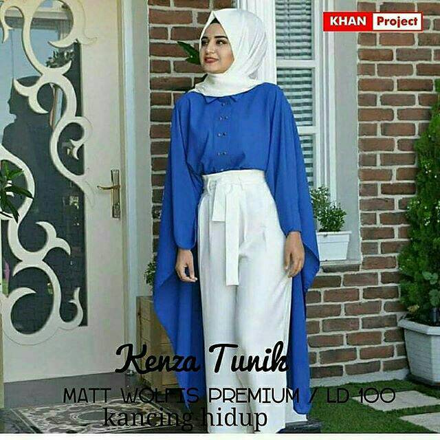 Kenza Tunik ATASAN, TUNIK, Blouse wanita, atasan wanita, BLOUSE, Fashion muslim, baju wanita, DRESS