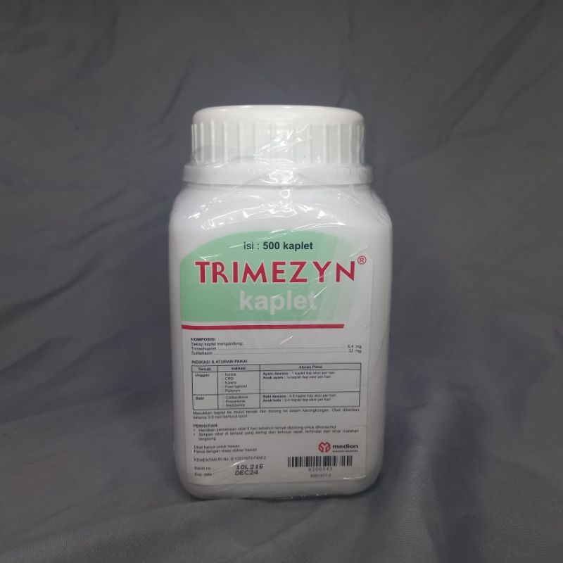 Trimezyn Tablet Kaplet Kapsul isi 500 obat CRD SNOT Ayam