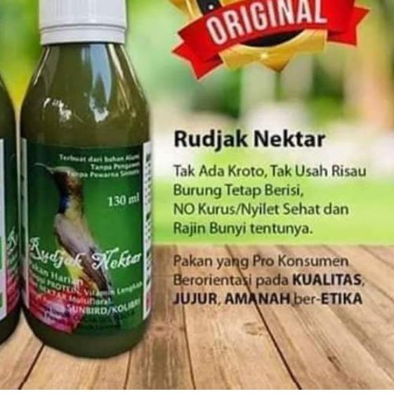 Rujak nekstar nextar rudjak nektar rn kolibri konin ninja sogon wulung muncang cucak ijo