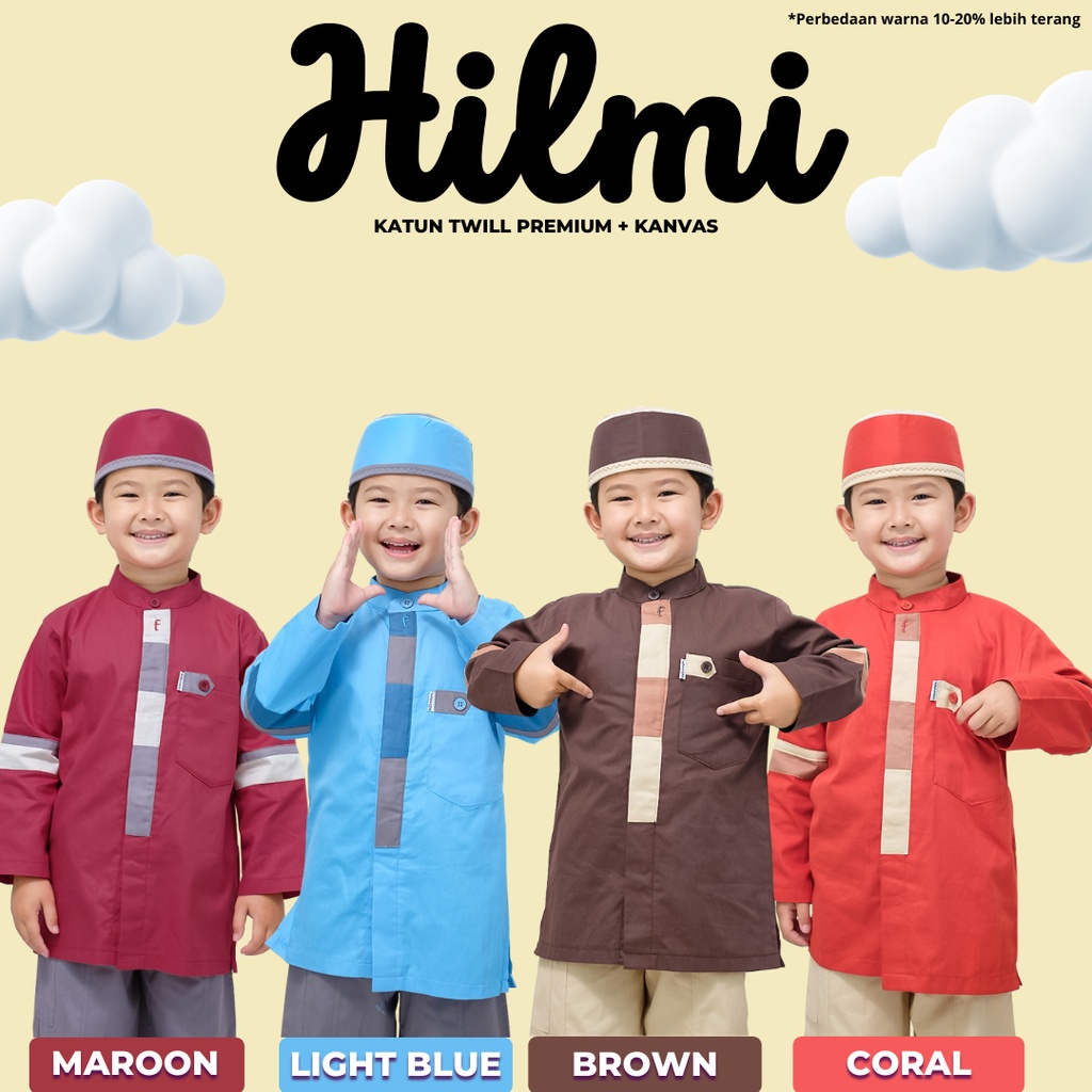 Fattaya Premium Koko Anak Hilmi - Baju Muslim Laki-laki Busana Putra Islami untuk Buah Hati Setelan 