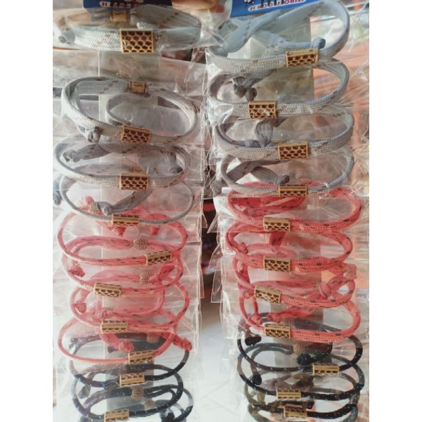 (70gr) 6pcs gelang tangan tali remaja-Persegi 6pcs