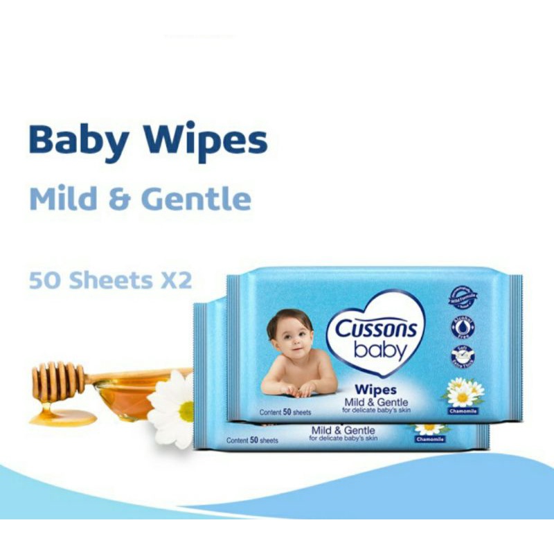 Cussons Baby Wipes BUY 1 GET 1 @45'Sheets