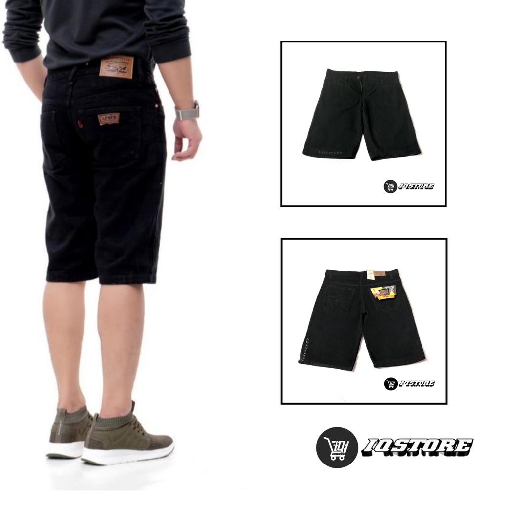 Iqstore Celana pendek pria Levis Size 27-38 Hitam