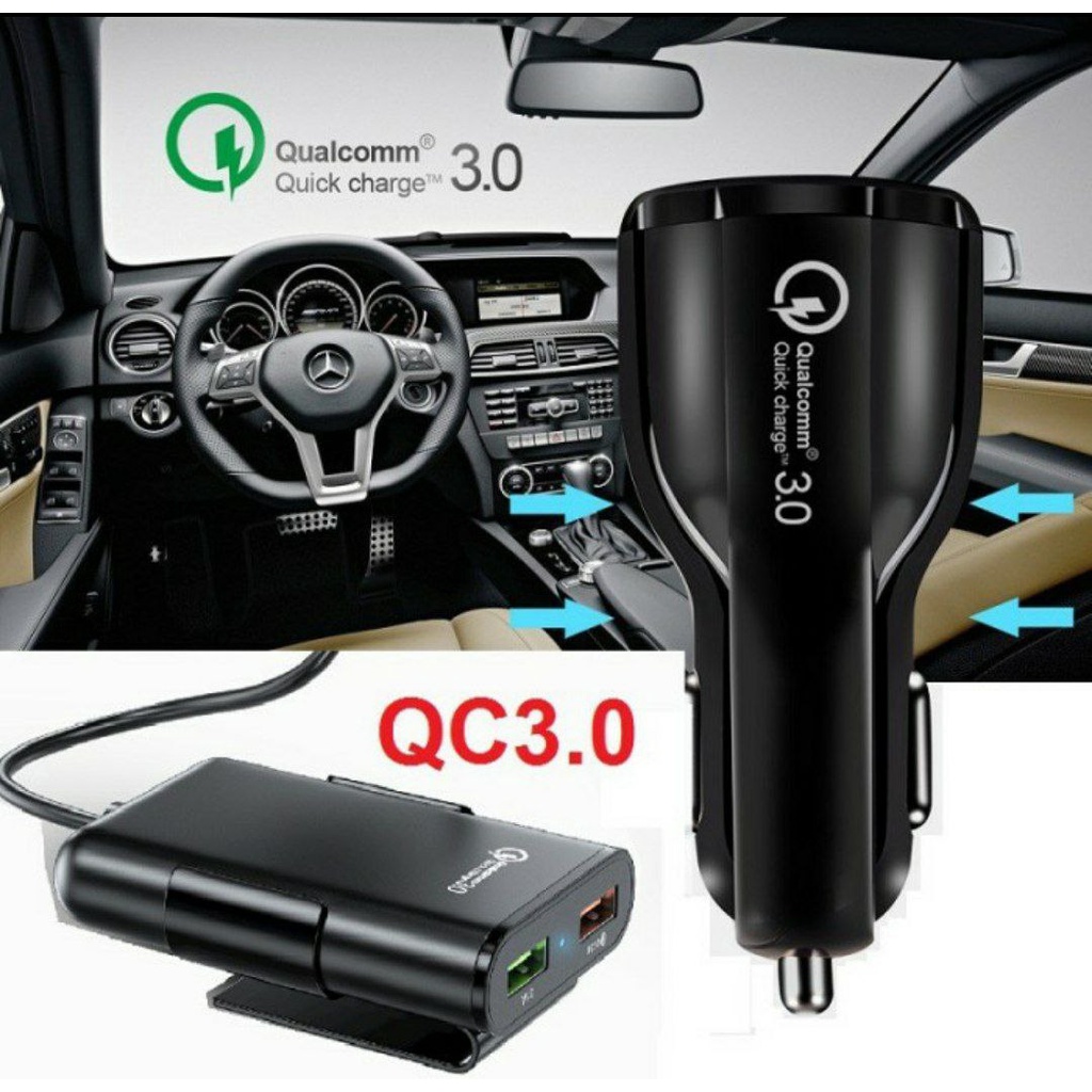 Car Charger Fast Charging Extension 4 Port USB Mobil Honda HRV