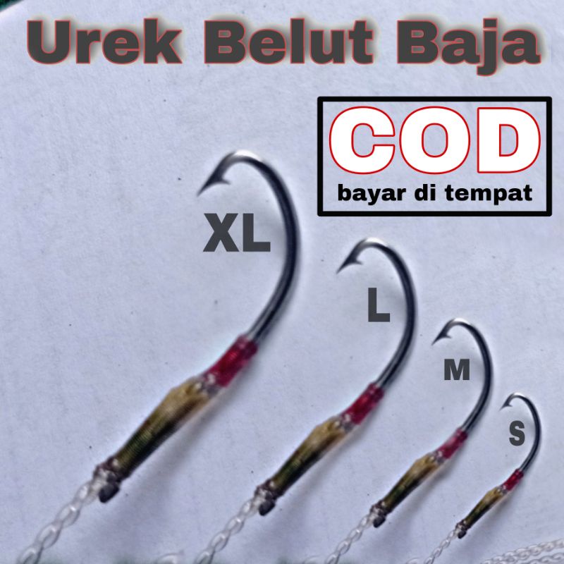 urek size S M L XL sawah balong rawa kolam sunai kail pancing belut parang super kuat tajam baja hit